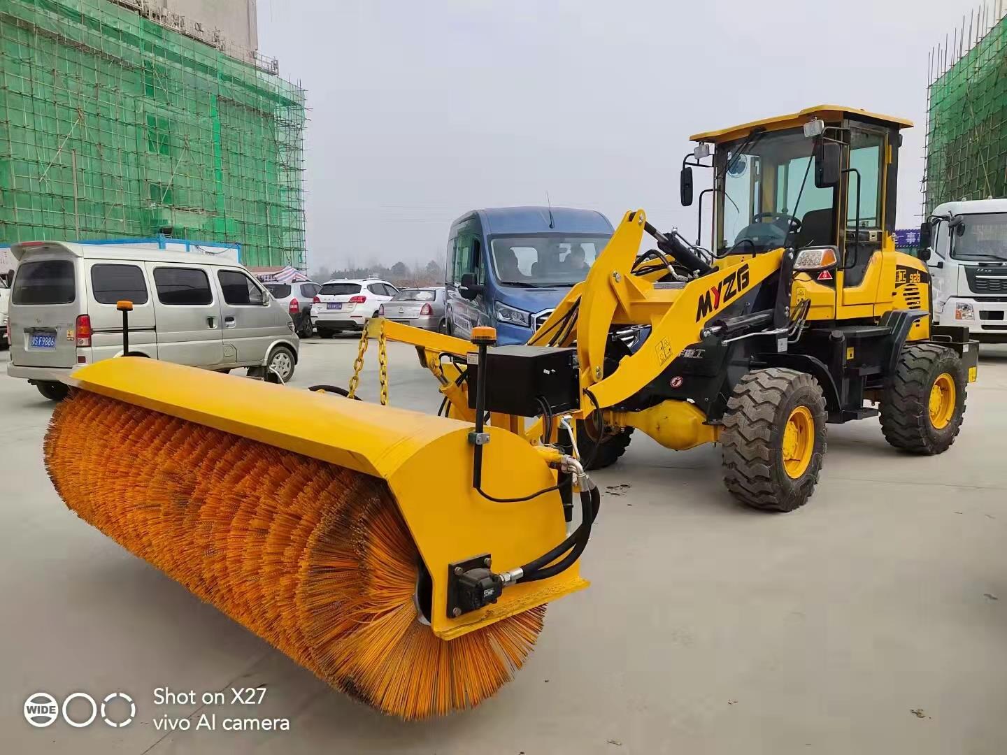 裝載機加裝推雪鏟 鏟車除雪車（價格9-12萬）